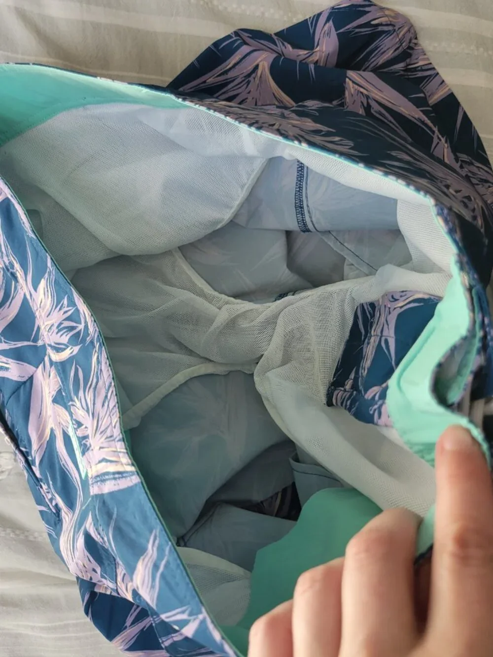 Bonobos 7 Inch Swim Trunks Navy Bird of Paradise Print Men sz 33 Coastal Beach
